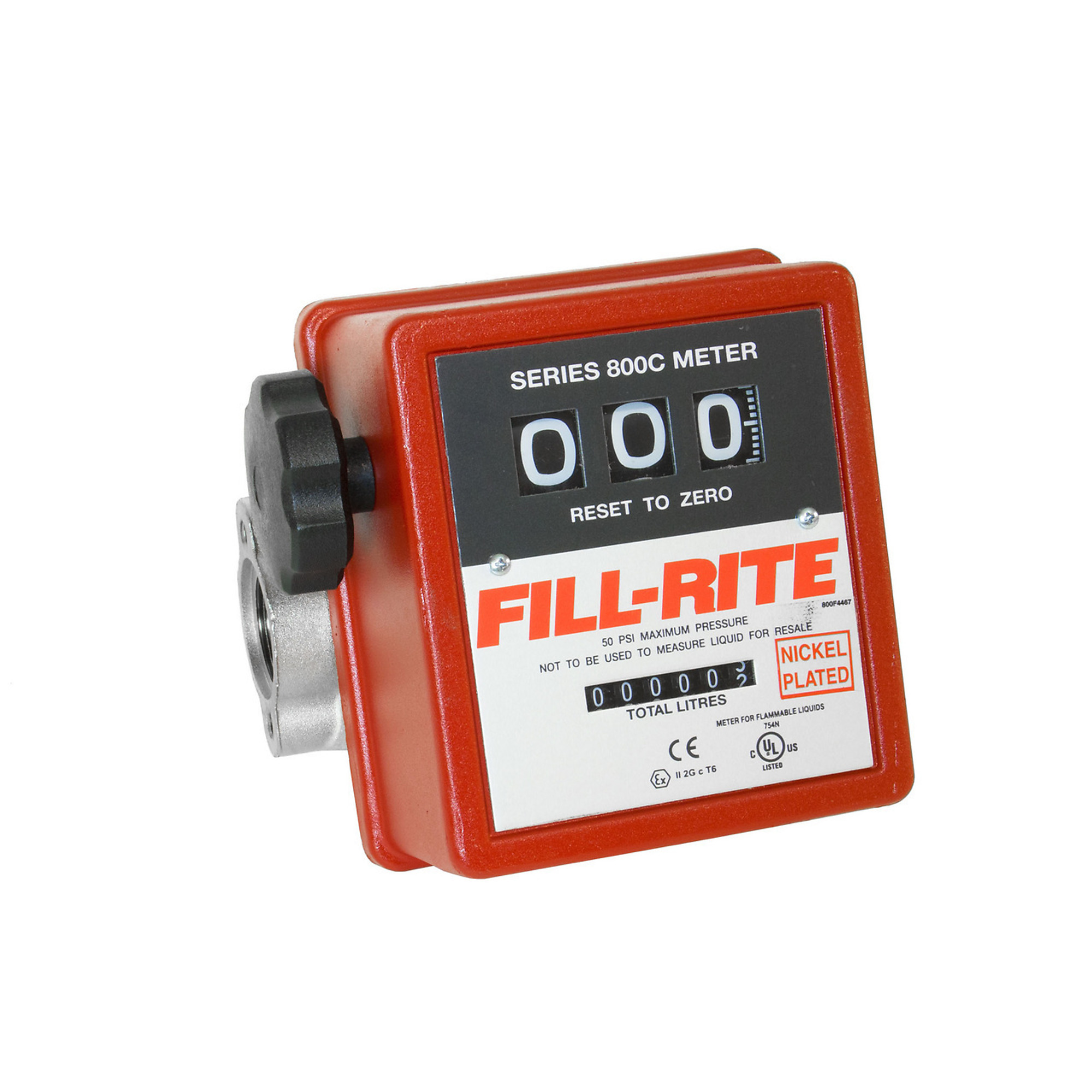 Fill-Rite, 19-76 LPM 3-Digit Mechanical Liter Meter, Model# 807CLN1